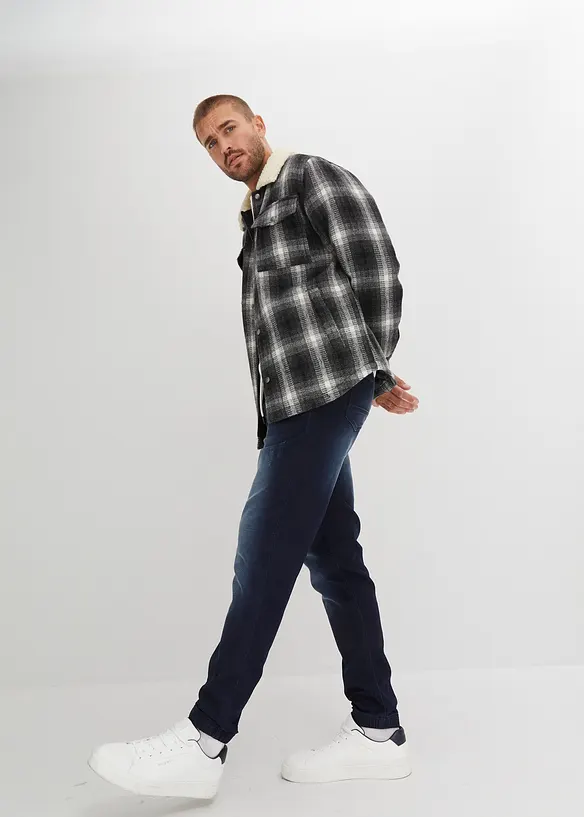 Mjuka dra på-jeans, Straight, bonprix