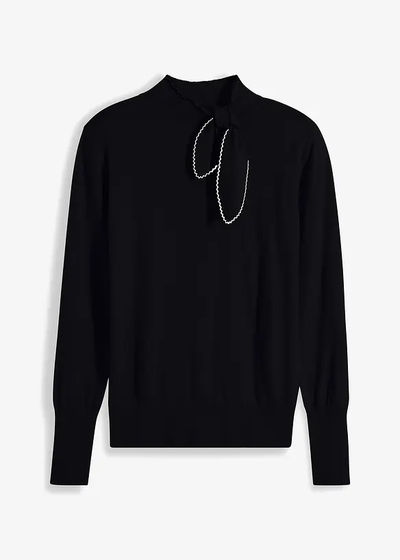 Tröja med knytband, bonprix