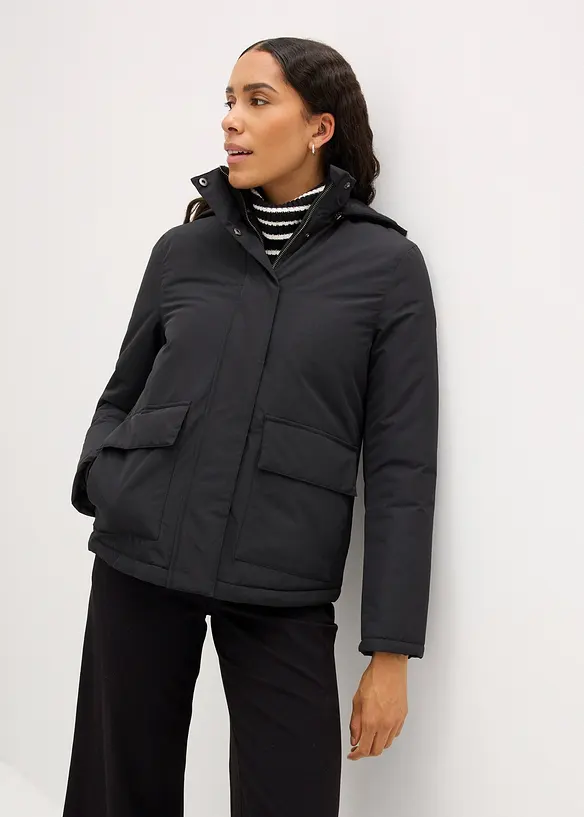 Vinterjacka med påsydda fickor, bonprix