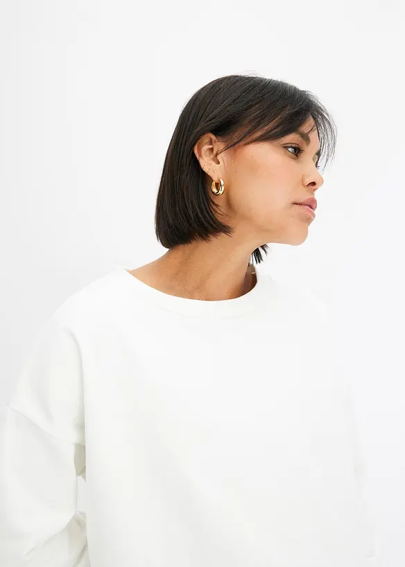 Oversizesweatshirt av ren ekologisk bomull, bonprix
