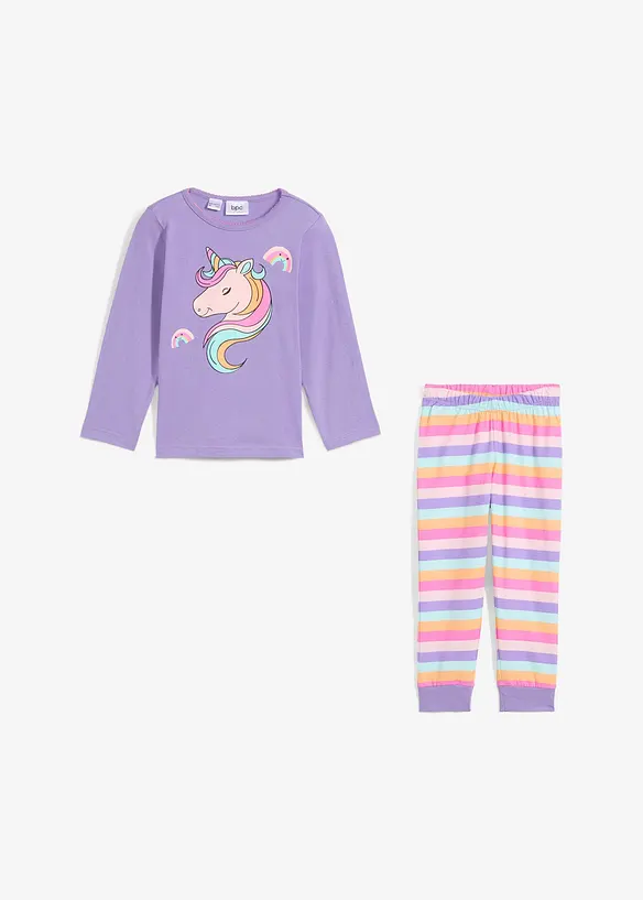 Pyjamas av mjuk bomull (2-delat set), bonprix