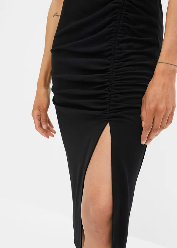 Jerseykjol med slits, bonprix