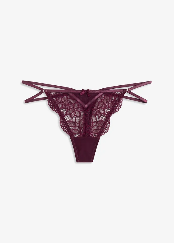 Stringtrosa av mjuk spets, bonprix