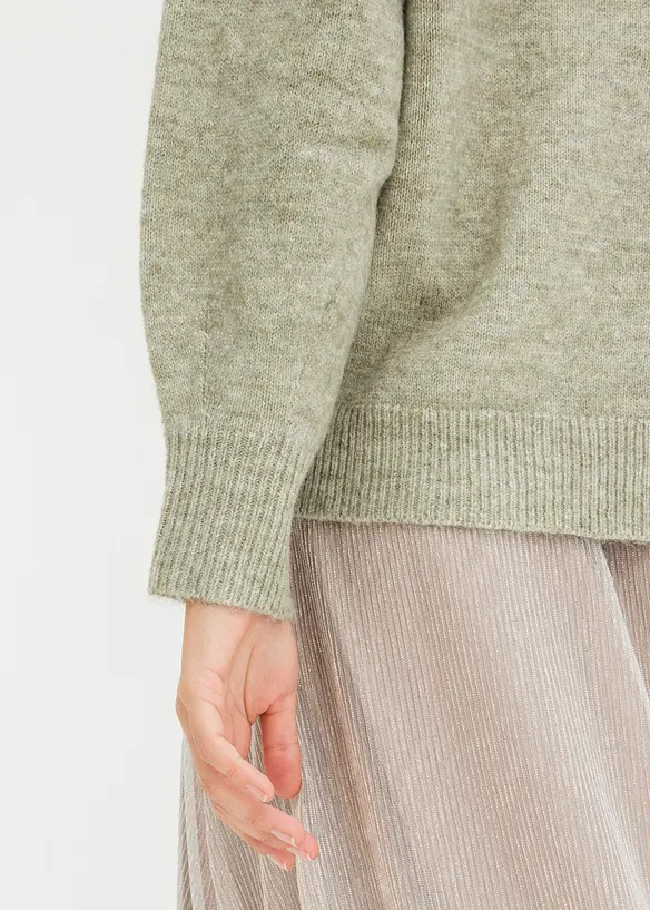 Boxy tröja med paljetter, bonprix