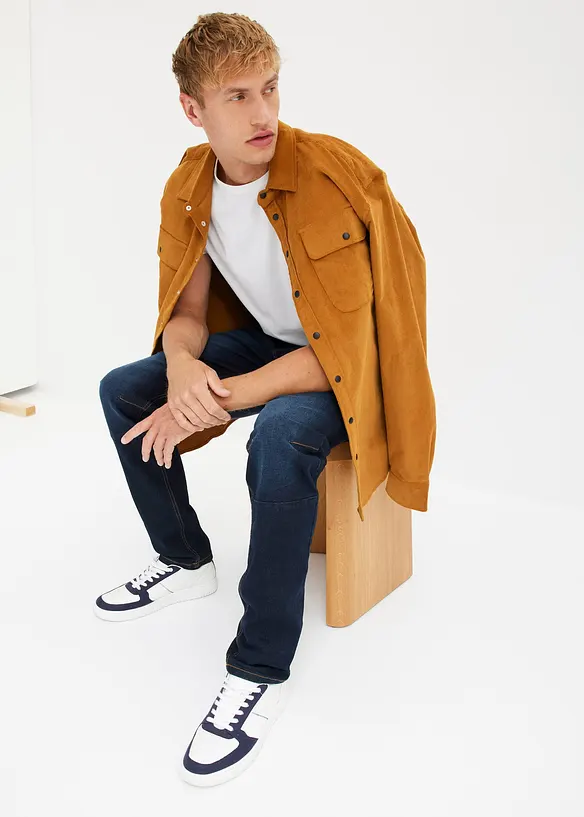 Regular Fit Tapered Stretch Jeans, bonprix