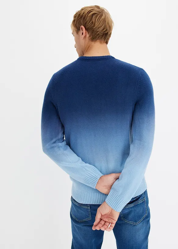 Finstickad tröja med olika färgnyanser, bonprix
