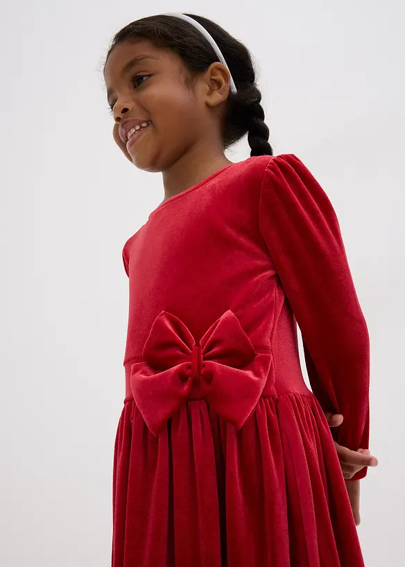 Sammetsklänning för barn, bonprix