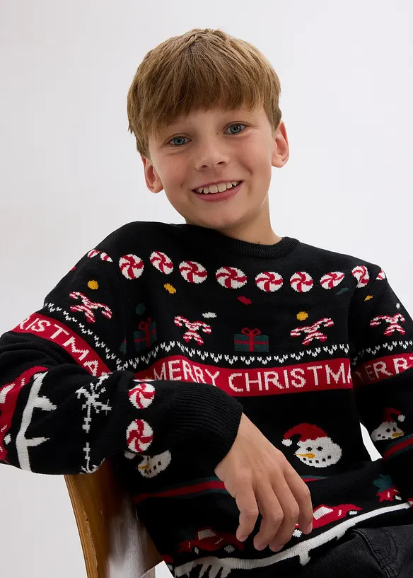 Barntröja med julmotiv, bonprix