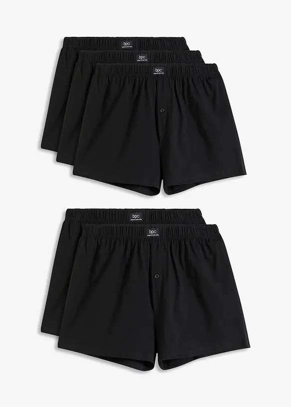 Lediga jerseyboxershorts i bomull (5-pack), bonprix