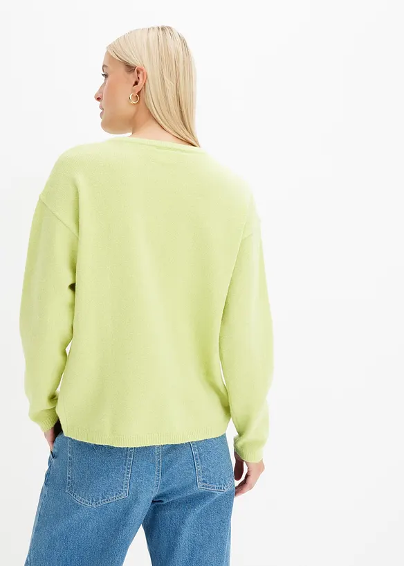 Finstickad cardigan, bonprix