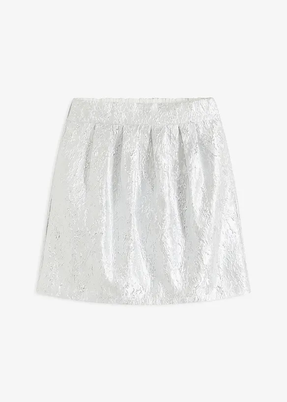 Kjol i utställd modell jacquard, bonprix