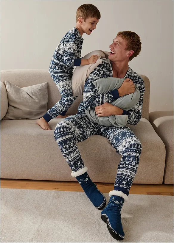 Pyjamas i ekologisk bomull (2 delar), bonprix