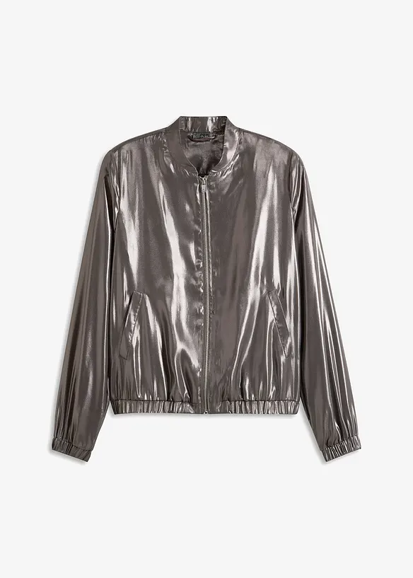 Blusjacka med glansig look, bonprix