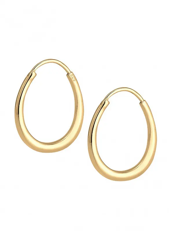 Creoler från Elli i guldpläterat sterlingsilver 925, elli