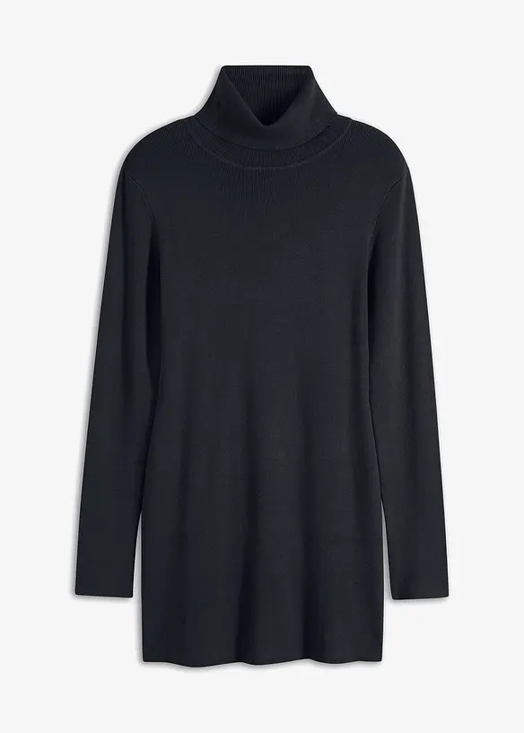 Kort stickad klänning, bonprix