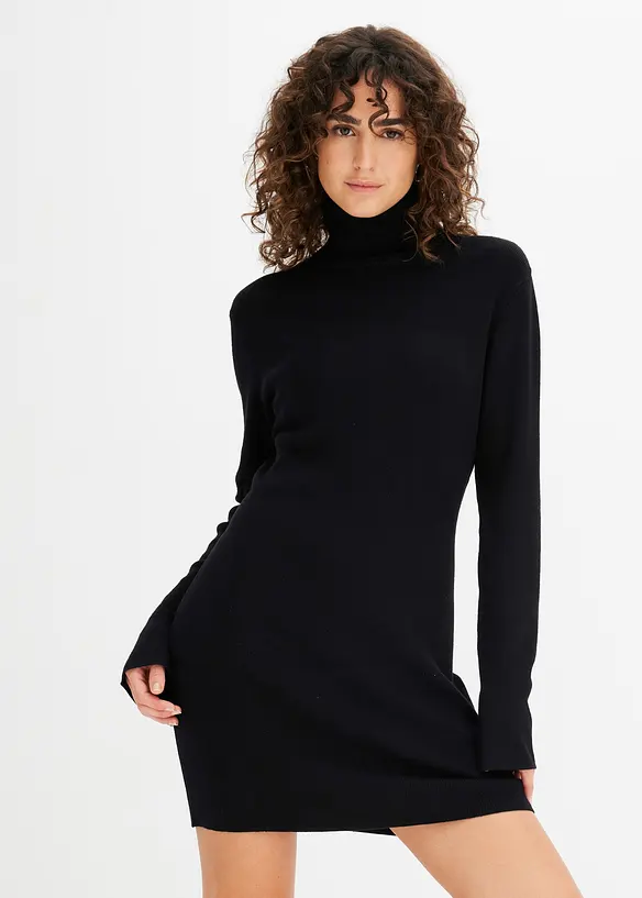 Kort stickad kl&auml;nning, bonprix