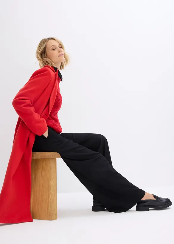 Skjortblus i poplin av bomullsmix, bonprix