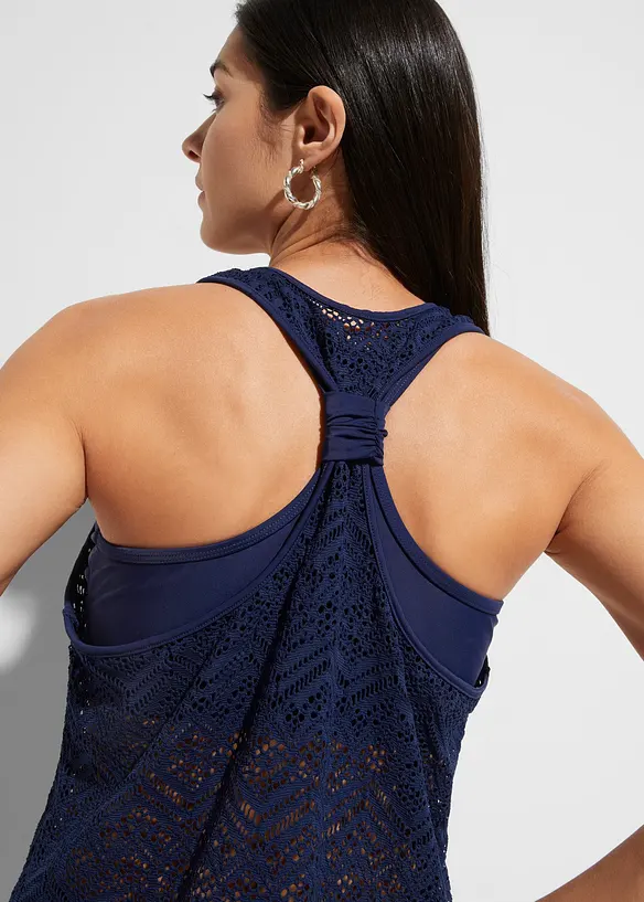 Tankini (2 delar) av spets, bonprix