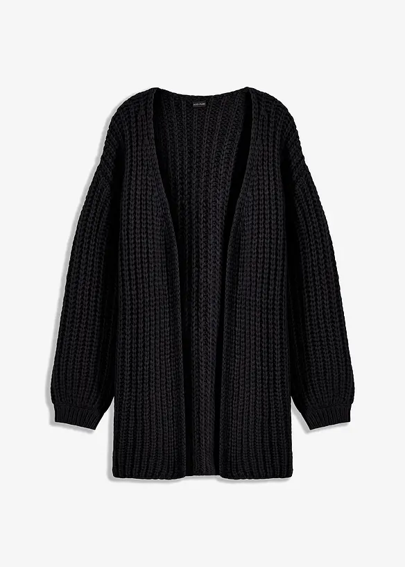 Grovstickad cardigan, bonprix