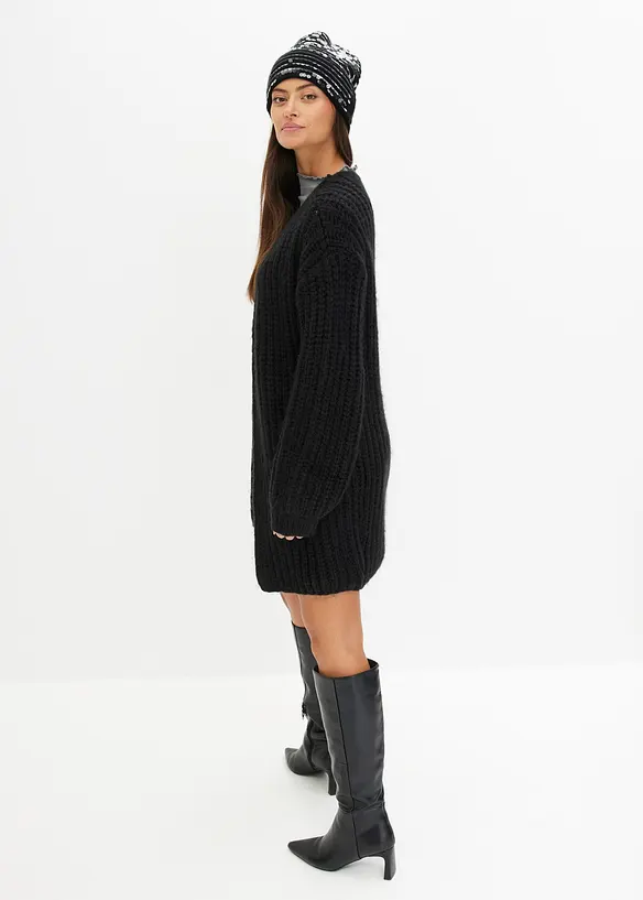 Grovstickad cardigan, bonprix