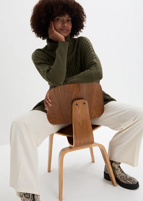 Oversizetr&ouml;ja med poncholook, bonprix