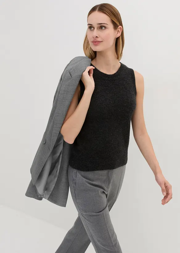 Slipover i ylleblandning med alpackaull, bonprix