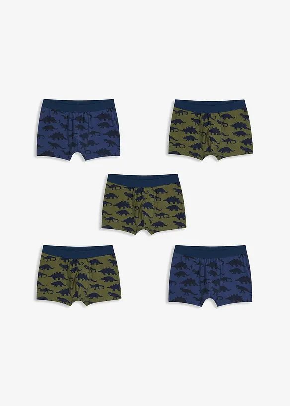 Boxershorts med mjuk bomull (5-pack), bonprix