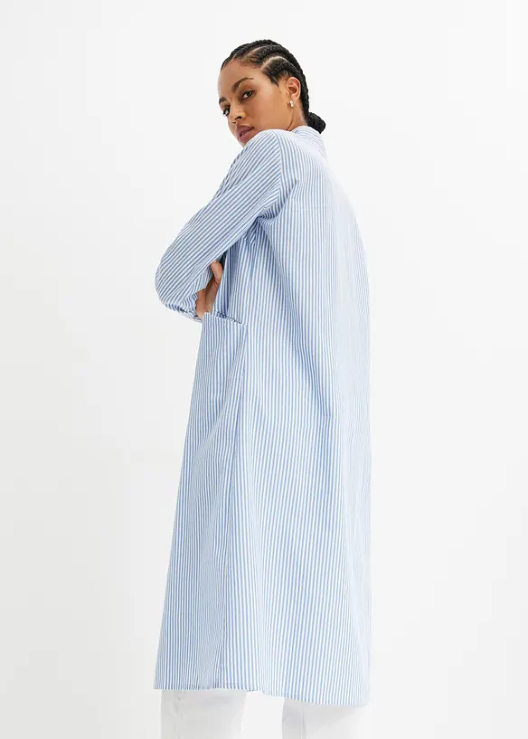 Randig skjortklänning, bonprix