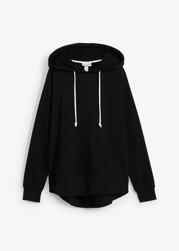 Sweatshirt med huva, bonprix