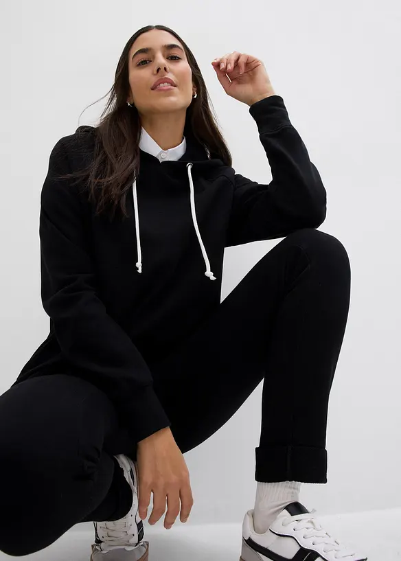 Sweatshirt med huva, bonprix