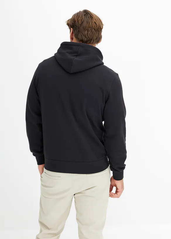 Sweatshirt med huva, bonprix