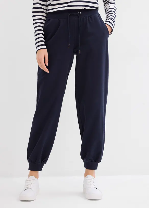 Joggingbyxa med elastisk midja, bonprix