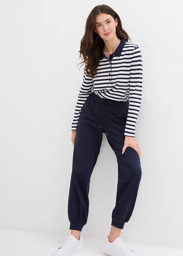 Joggingbyxa med elastisk midja, bonprix