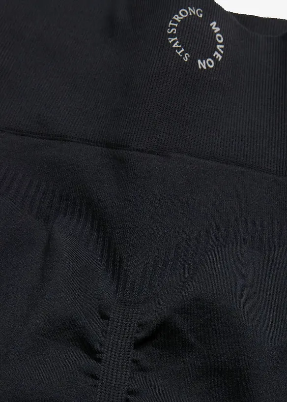 Sömlösa leggings med olika färgnyanser, snabbtorkande, bonprix