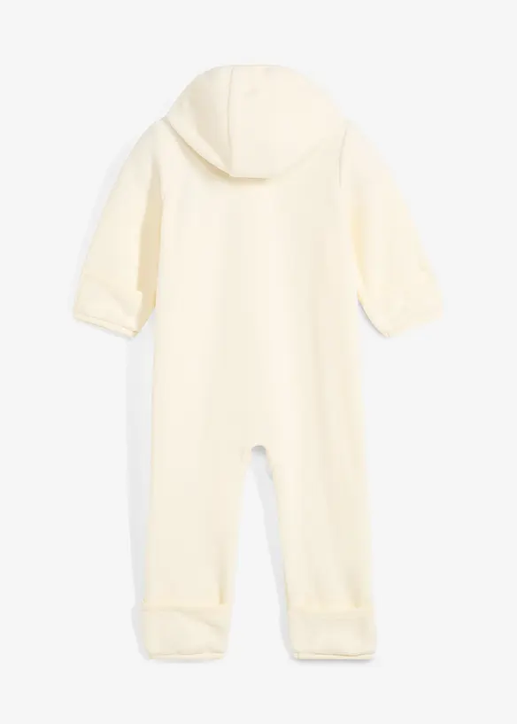 Fleeceoverall med luva, bonprix
