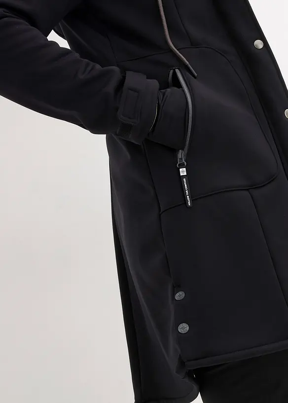 Extra stretchig, vattenavvisande softshellparkas, bonprix