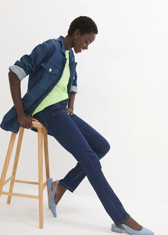 Slim Fit Jeans Mid Waist, Super Stretch, bonprix