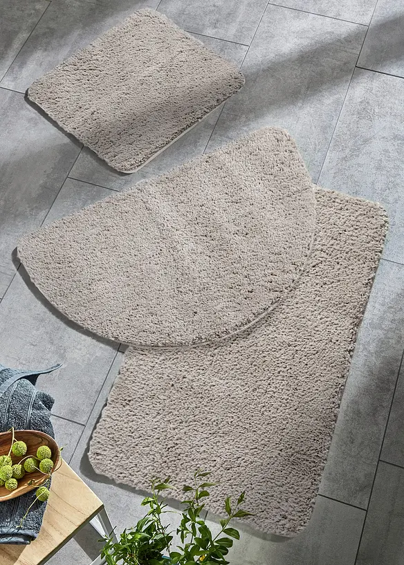 Enf&auml;rgad tuftad badrumsmatta med h&ouml;g lugg, bonprix