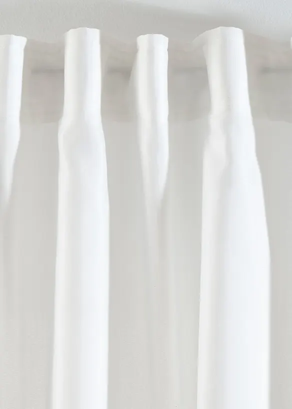 Gardin i återvunnet material (2-pack), bonprix