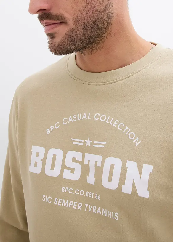 Sweatshirt av ren ekologisk bomull (2-pack), bonprix