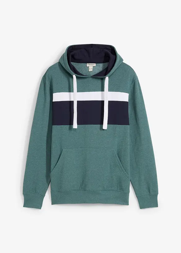 Sweatshirt med huva, bonprix