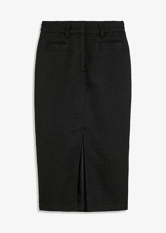 Pennkjol i bouclé, bonprix