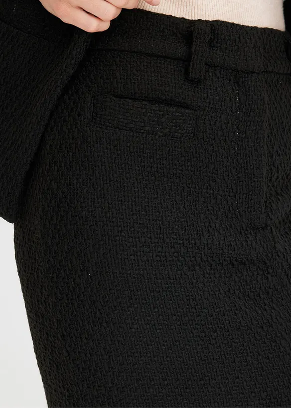 Pennkjol i bouclé, bonprix