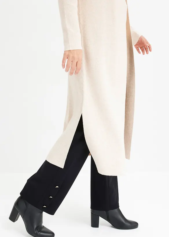 Lång cardigan med viskos, bonprix