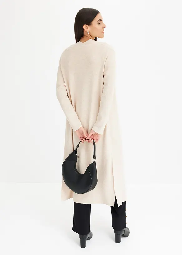 Lång cardigan med viskos, bonprix