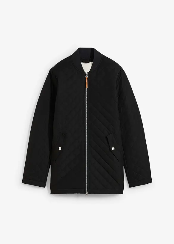 Quiltad lång jacka, bonprix