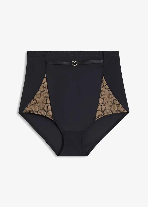 Formande hipstertrosa med broderi och medelhög formande kraft, bonprix