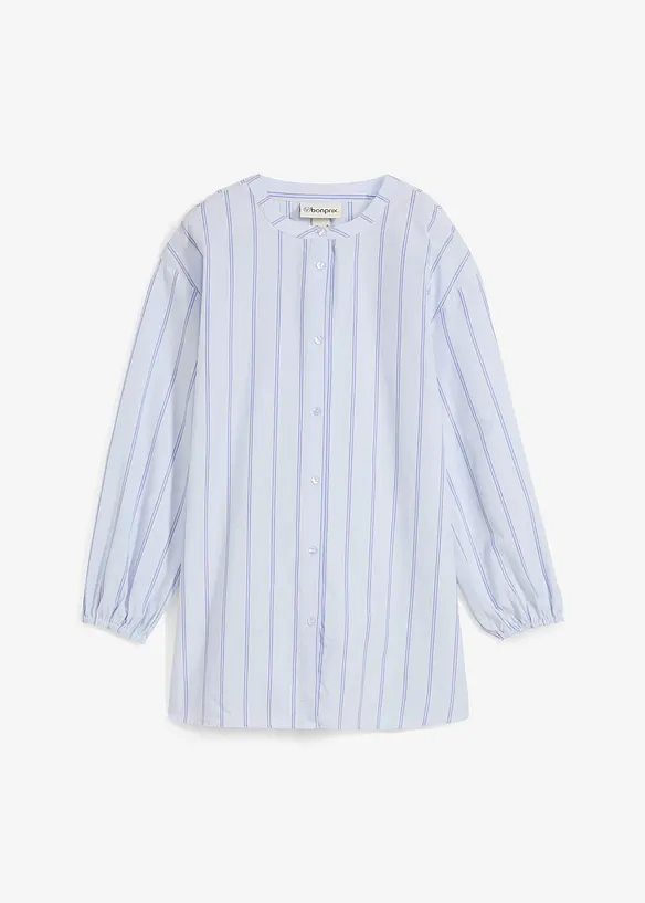 Lång blus i bomullspoplin, bonprix