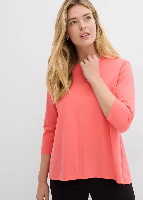 Boxy topp av ekologisk bomull, bonprix