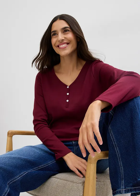 Topp av ekologisk bomull, bonprix